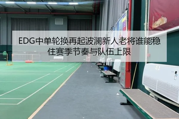 EDG中单轮换再起波澜新人老将谁能稳住赛季节奏与队伍上限